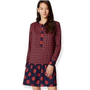 Loft Floral Flounce Dress